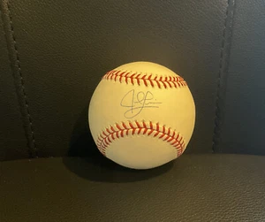 Jed Lowrie Autograph Authentic Baseball with Display Cube. - Picture 1 of 4