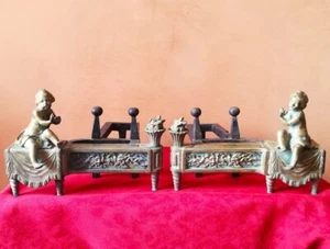 Pair of Louis XVI Chenets - Picture 1 of 12