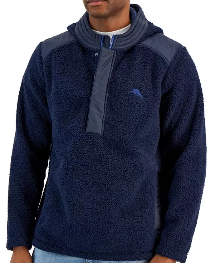 TOMMY BAHAMA Anchor Bay ACOGEDORA SUDADERA CON CAPUCHA POLAR CÓMODA $158 GRANDE L Foto 1 de 1