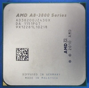 AD3820OJZ43GX : AMD A8-3820 2.5GHZ : 4 Core : FM1 : Desktop CPU - Picture 1 of 2