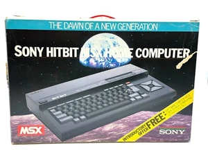 SONY HIT BIT HB-75B - 64K MSX HOME COMPUTER - IN BOX - TESTED WORKING # QK - Photo 1/24