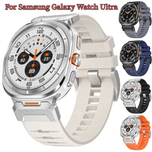 Stainless Steel+Silicone Band Strap Bracelet For Samsung Galaxy Watch Ultra 47mm - Imagen 1 de 21