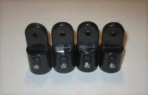 4 black NYLON 7/8" Outside Eye Ends BIMINI Boat Top - Picture 1 of 3