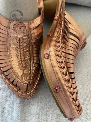 Bridget Shuster дизайнерский женщин «ABBA» металлический кожаный сабо мулы размер 9,5 (новый) - Изображение 1 из 4