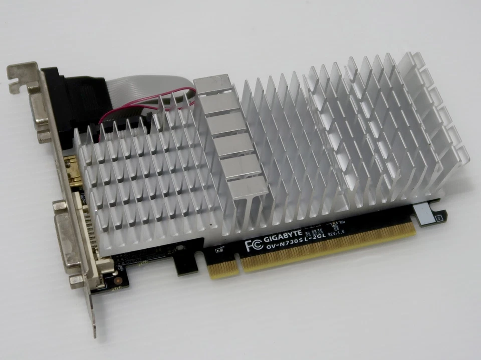 GeForce GT 730, 2GB DDR3, HDMI, DVI, VGA, Gigabyte GV-N730SL-2GL - WORKING - Image 1 of 4