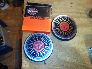 2 Harley Davidson CD Holder both hold 12 each - Picture 1 of 4