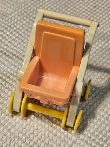 Cochecito individual vintage 1993 Playskool casa de muñecas muebles bebé - Imagen 1 de 9