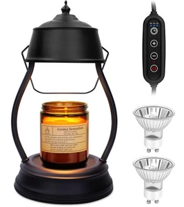 Candle Warmer Lamp, Dimmable Candle Warmer Lantern with Timer, Mothers Day Bi... - Picture 1 of 8