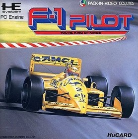 F-1 Pilot PC Engine HuCard Japan Used Tested Racing Game