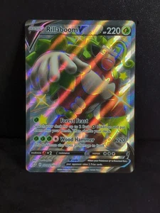 Pokémon TCG Rillaboom V Shining Fates SV105/SV122 Holo Shiny Holo Rare - Picture 1 of 2