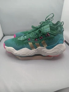  Adidas Men Trae Young 3 Basketball Shoes Dark Green Gold Size 11.5 - Picture 1 of 14