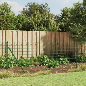 New Wire Mesh Fence with Flange Green 2.6x82.0' - Picture 1 of 6