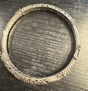 Brazalete con bisagras de plata de ley 925 Sarda - Imagen 1 de 6