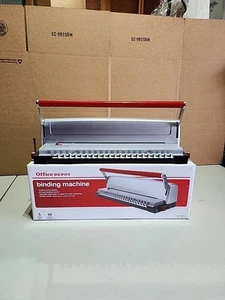 Máquina de perforación de 5 hojas Office Depot capacidad 90 hojas capacidad de encuadernación Ms6 - Imagen 1 de 12