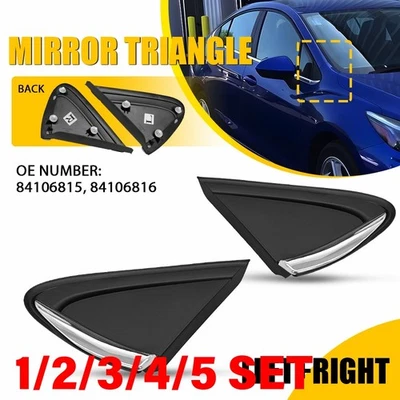 Угловой треугольный молдинг для переднего зеркала заднего вида для Chevrolet Cruze 2016-19 годов выпуска 1-5SET - Изображение 1 из 4