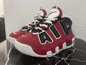 Kids Nike Air More Uptempo Varsity Red Chicago Bulls Size- 1.5 Youth - Picture 1 of 11