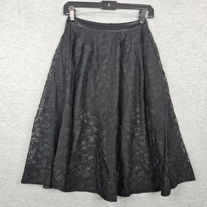 ALLSAINTS Mujer 100% Seda Floral Encaje Transparente Mini Forro Falda Talla 6 - Imagen 1 de 6