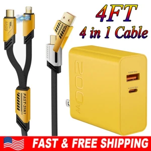 200W Fast Charging USB Type C Wall Charger For Samsung Galaxy S24 Ultra S23 S22 - Picture 1 of 23