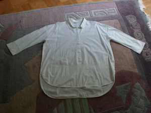 COS * puristische Tunika-Bluse, Baumwolle * weiß * Gr. L - Bild 1 von 3