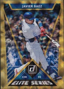 Panini Donruss Elite Series Gold 2020 #E-2 - Javier Báez [06/99] - Imagen 1 de 4
