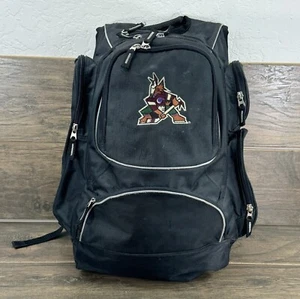 Vintage Antigua Phoenix Coyotes Backpack Black Canvas NHL Hockey Bag- READ - Picture 1 of 18