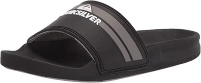 Sandalias Quiksilver Child Rivi Slide juveniles talla 6 (39) Big Kid negras con grises Foto 1 de 4