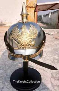 Armour German Prussian PickleHaube Helmet officers choice Halloween Decorative - Picture 1 of 3