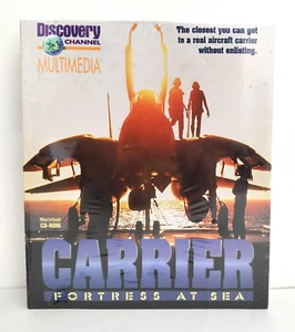Carrier Fortress At Sea, PC Big Box Discovery Channel Aircraft Carrier Sim 1996 - Picture 1 of 5