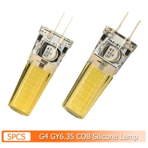 5X G4 Gy6.35 Led Bulb 24v Warm White 5w Dc12v Light Cool White Cob Energy Saving - Picture 1 of 10