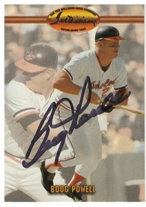 BOOG POWELL 1970 AL MVP  BALTIMORE ORIOLES  RARE SIGNED TED WILLIAMS CARD - Picture 1 of 2