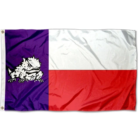 TCU TX State Horned Frogs Texas Christian University 3' x 5' Flag Cover