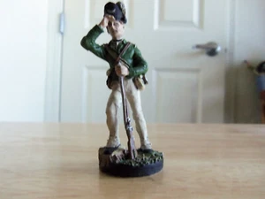 1981 Franklin Mint Rifleman Queen's Rangers 1770 Soldier Figure - Picture 1 of 3