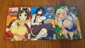 Senran Kagura Skirting Shadows Manga Volume 1-3 Complete Set Rare OOP HTF - Picture 1 of 2