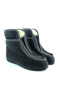 Zapatillas de casa de invierno para mujer / hombre lana de oveja zapatos de cabaña de fieltro / lana de cordero - Imagen 1 de 8