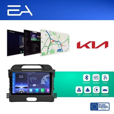 Autoradio Android 13 Kia Sportage 2010-2016 -4GB ram 64GB rom Telecamera inclusa - Immagine 1 di 4