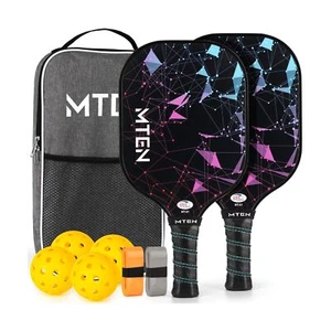 Pickleball Paddles, USAPA Approved Fiberglass Surface Pickleball Set with Pic... - Picture 1 of 7
