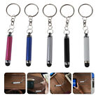  5 Pcs Portable Hand Pen Plastic Capacitive Stylus Keyring Pencils