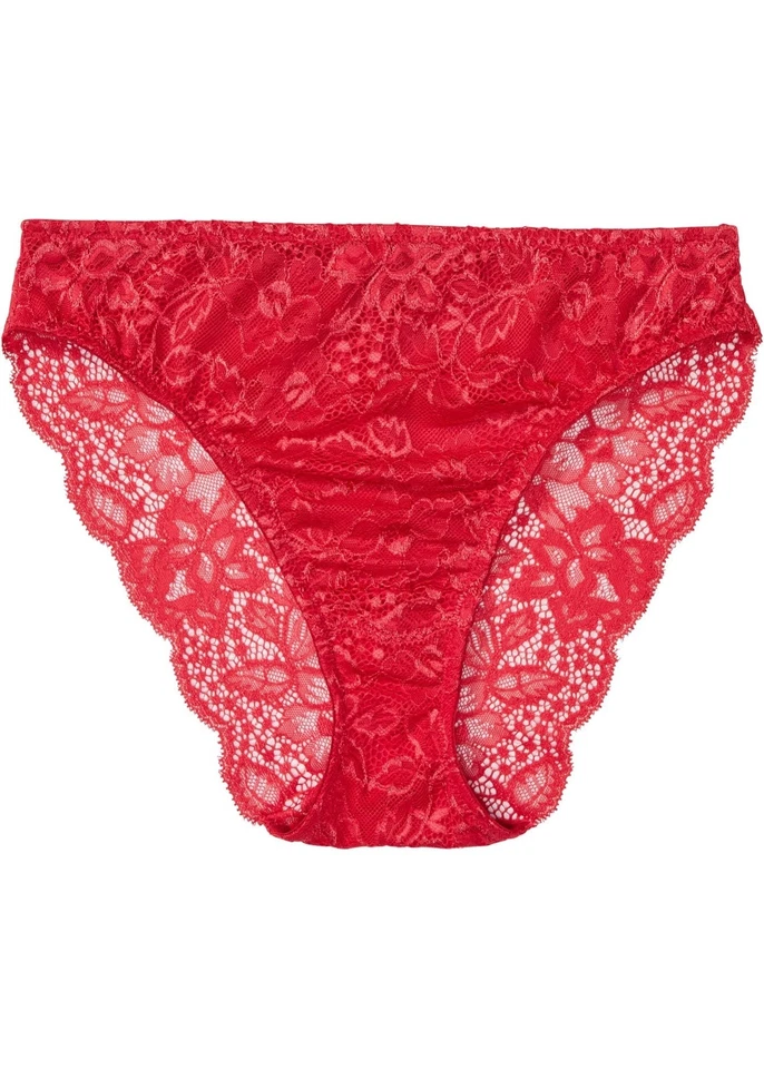 Maxi-Slip mit hohem Beinausschnitt Gr. 36/38 Granatrot Damen-Panty String Neu - Bild 1 von 1