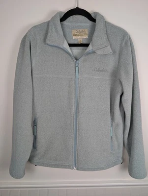 Cabelas Fleece Polartec Jacket Full Zip Women’s Large Sage Green Zip Pockets - Image 1 of 4