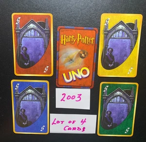 HARRY POTTER UNO 2003 Lot of 4 Reverse Cards - Picture 1 of 2