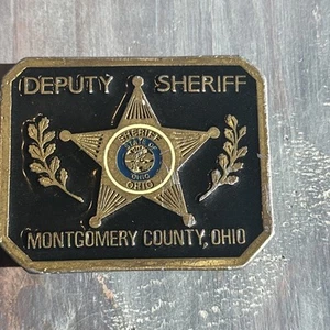 Fibbia per cintura vice sceriffo contea di Montgomery Ohio - Foto 1 di 8