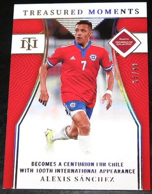 2022 National Treasures Road to FIFA WC Alexis Sanchez Treasured Moments # 56/99 - Image 1 of 2