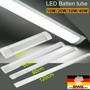Tubo fluorescente LED 10W-60W tubo de neón lámpara de tubo tubo tubo luminoso 30 60 90 120 cm - Imagen 1 de 15