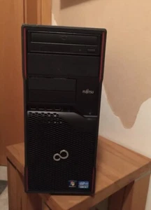 pc fujitsu esprimo p700 e90 Intel Core i3 3,10 ghz 6 GB DVD RW win 10 pro AMD - Bild 1 von 10