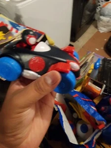 Spidey Amazing Friends Spidey Webbed Wheelie Pull Back Vehicle Spider Man Disney - Picture 1 of 2