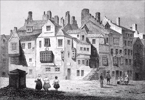 ESCOCIA - LA CASA DE KNOX en EDIMBURGO - Grabado del siglo XIX - Imagen 1 de 2