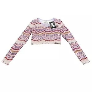 Art Class Girls Long Sleeves Notch Neck Tee Shirt Medium Size 8 Purple Top - Picture 1 of 7