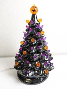Árbol de cerámica embrujado de Halloween iluminado 13 - Imagen 1 de 6