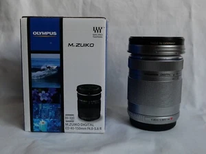 Olympus M.Zuiko ED 40-150mm f4-5,6 Silber Tele Zoom Objektiv OVP - Bild 1 von 4