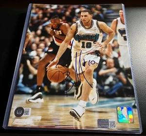 Mike Bibby Grizzlies Signed 8x10 Autograph Photo BAS Beckett Authentic Auto - Picture 1 of 3